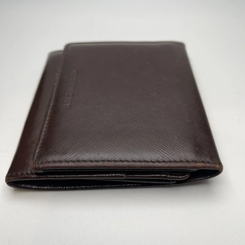 Givenchy Brown Leather Bifold Wallet with ID Pocket - Preowned